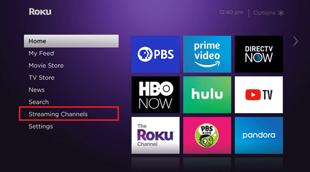 Choose Streaming Channels 