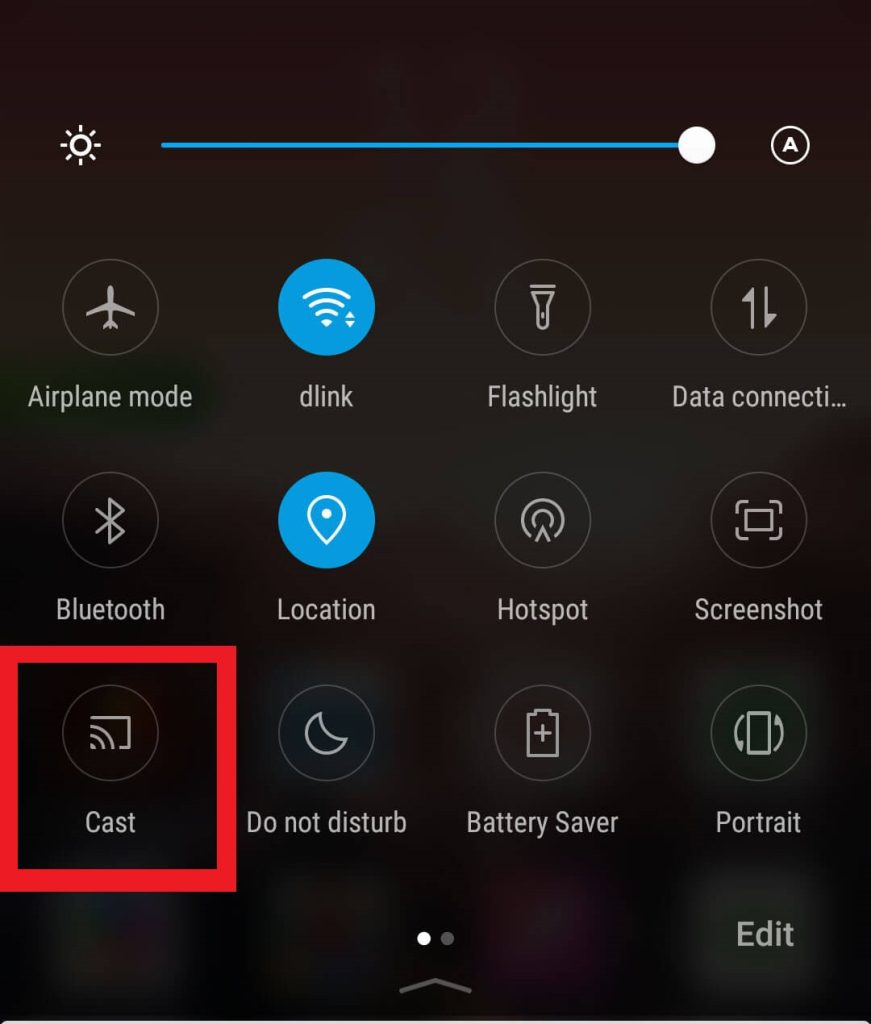 Click Cast to cast Popcorn Time content on Android TV