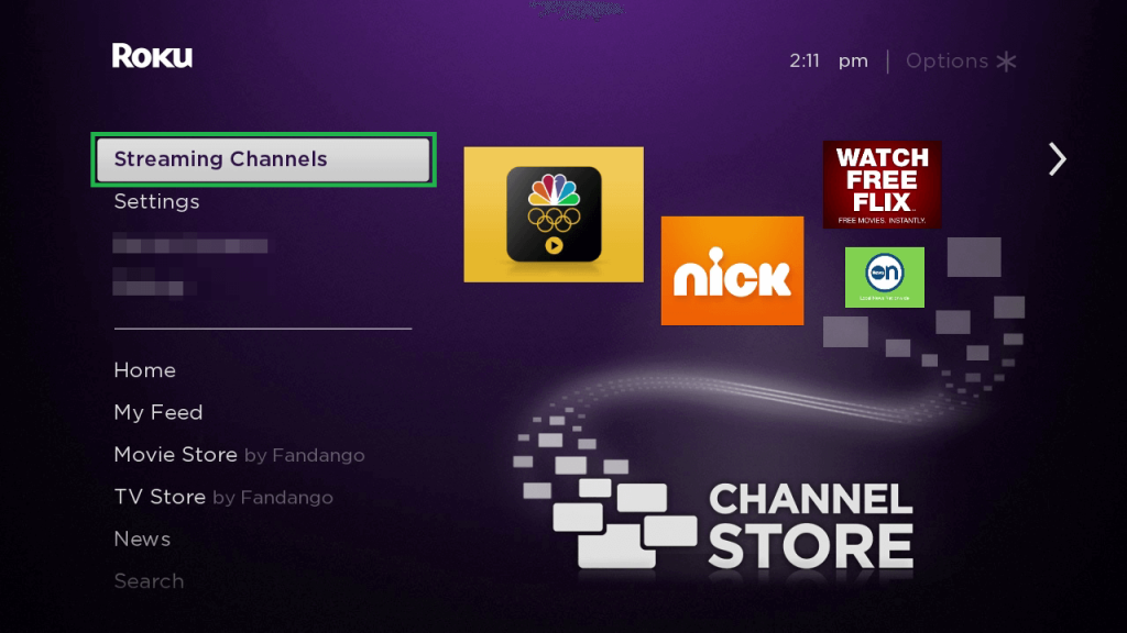 Select Streaming Channels