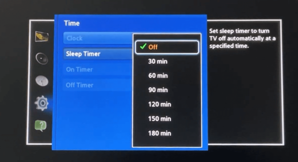 Enable Sleep Timer on Old Samsung TV