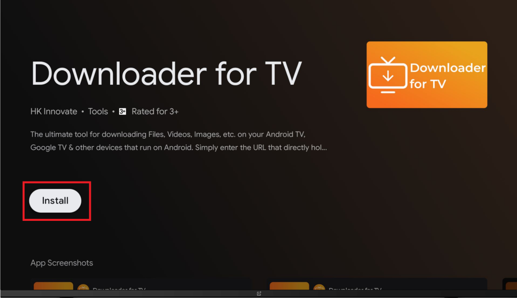 Get the Downloader for TV app on Android TV